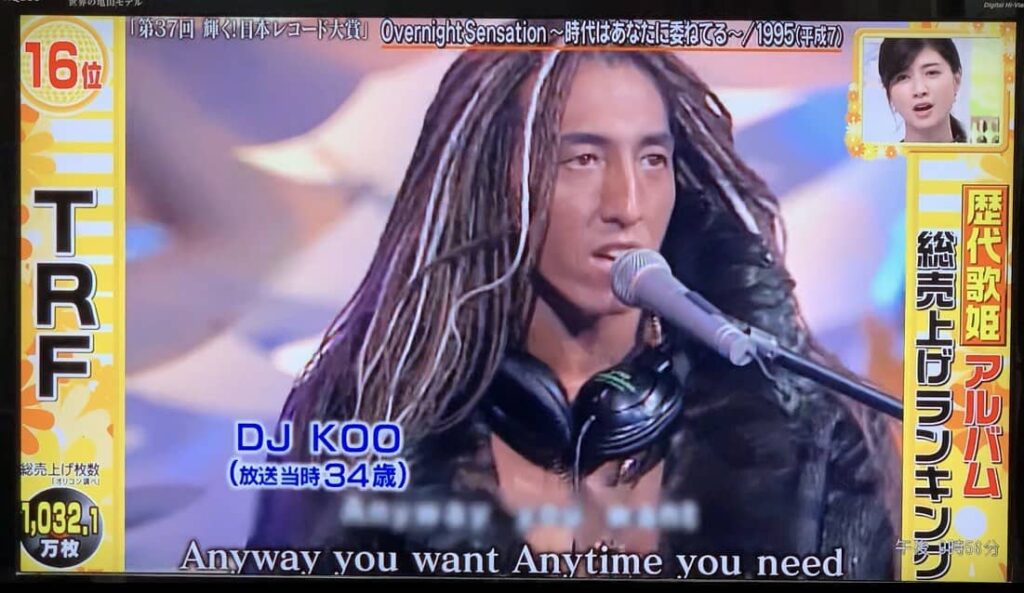 DJ KOOの若い頃　写真はDJ KOOインスタより引用 　