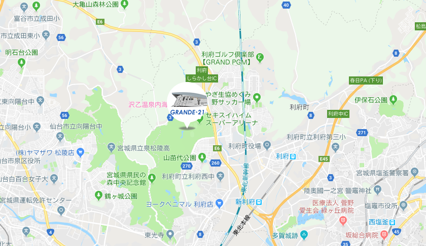 宮城・セキスイハイムスーパーアリーナ(グランディ21、宮城県利府町)